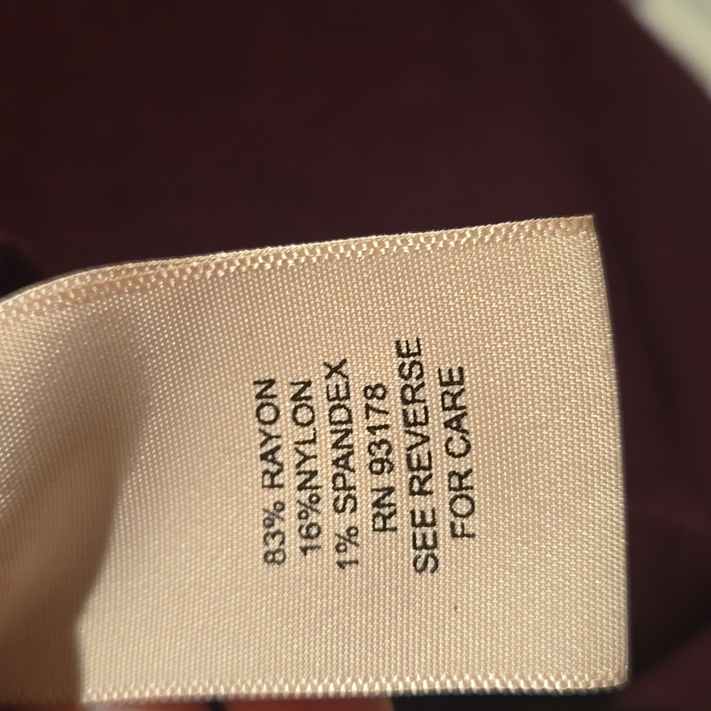 Philosophy Rich Burgundy Knit Top - Picture 10 of 14